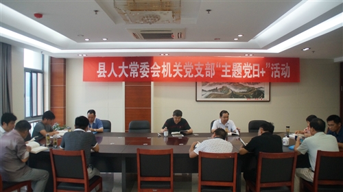 县人大机关党支部召开党员大会暨开展 7月份“主题党日+”活动