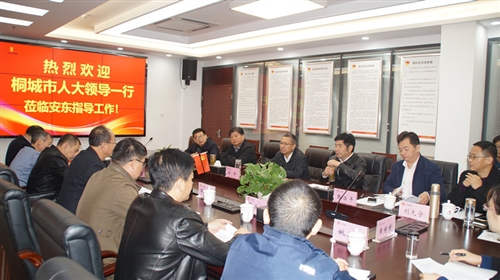 桐城市人大常委会来我县考察学习